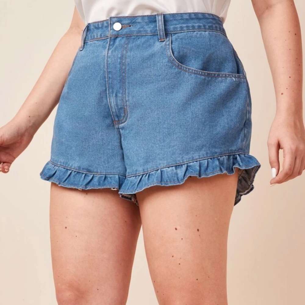 Denim shorts